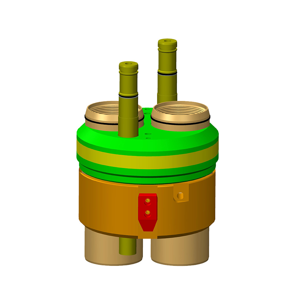 Suporte de tubulação para tubulação dupla